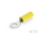 Te Connectivity Ring Terminal, #4 Stud Size, 22 AWG, 300 V, Nylon Insulated, Yellow 2-323914-1 - alternate 1
